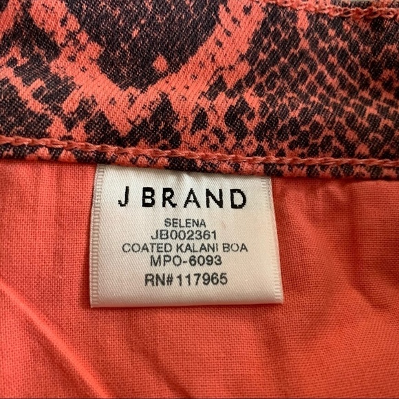 J Brand Selena Mid-Rise Crop Boot Jeans Coated Kalani Boa - Picture 10 of 11